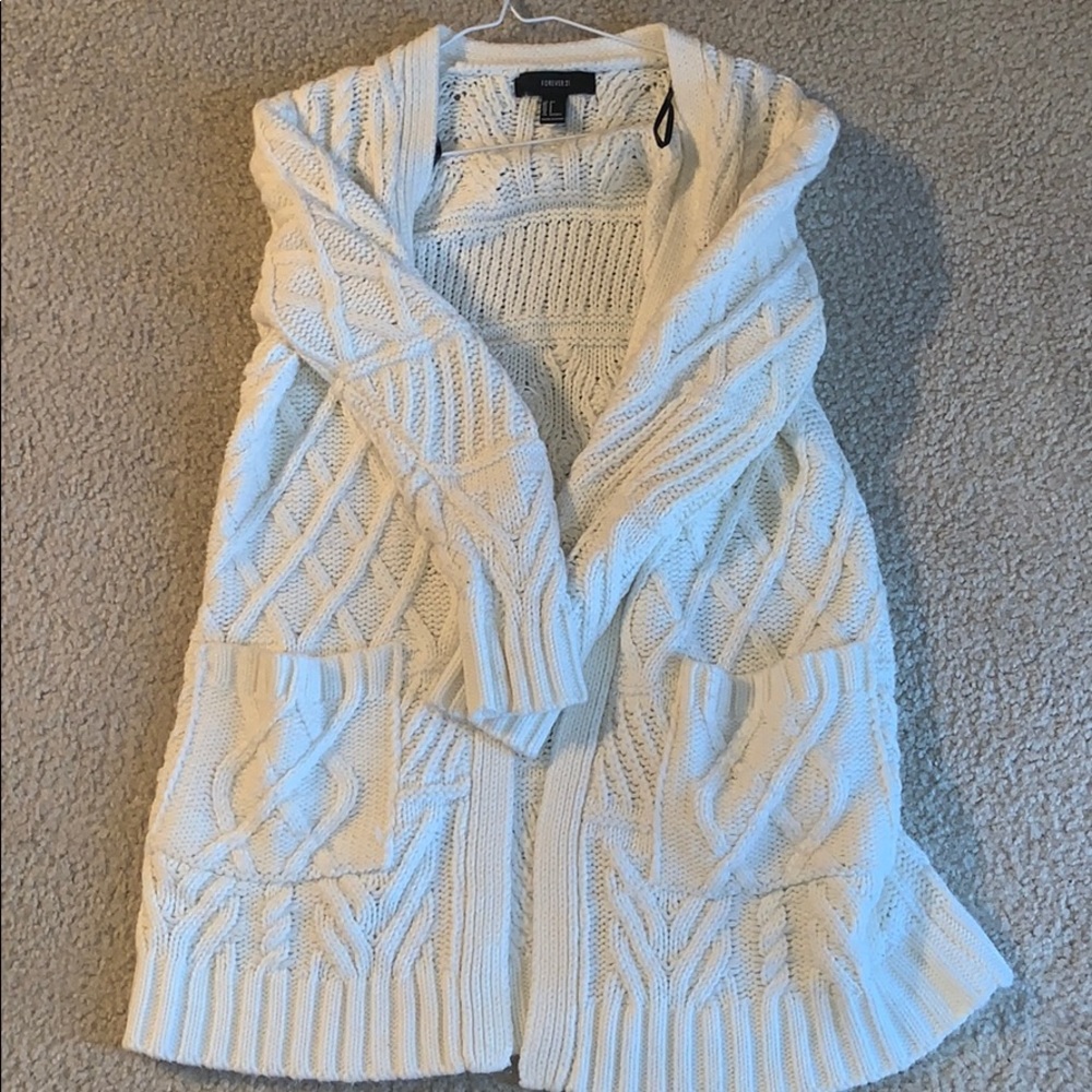 cream long sweater
